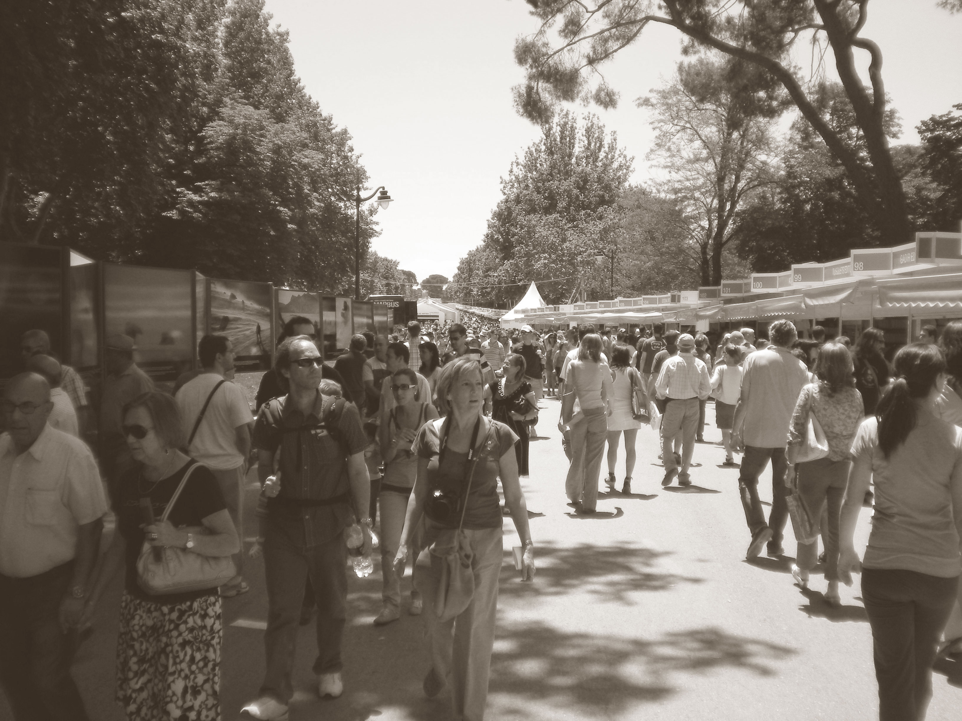 Feria del Libro. Retiro. Madrid. Por Ángela Paloma Martín