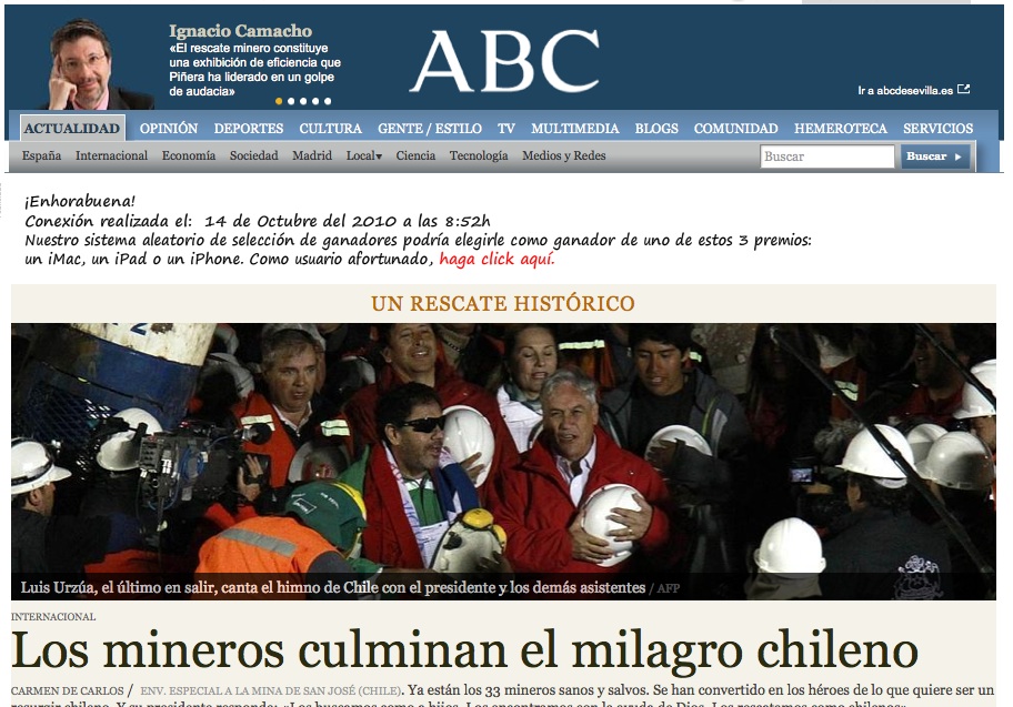 Rescate de los mineros en ABC