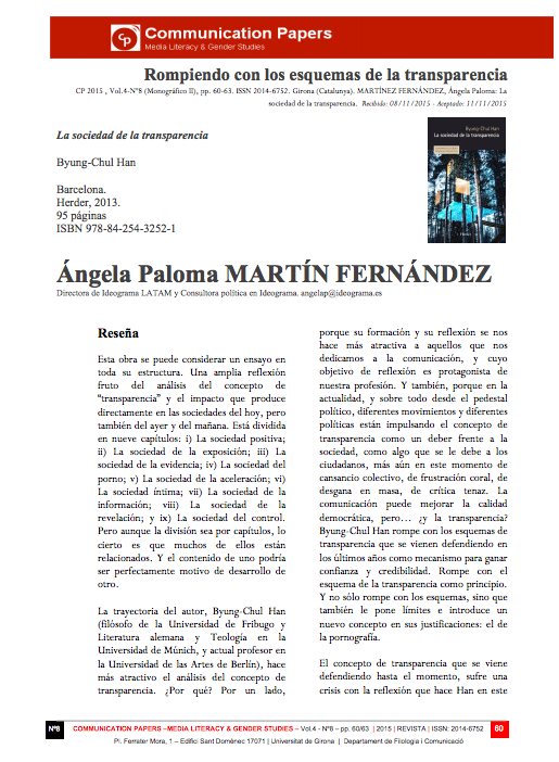 Rompiendo con los esquemas de la transparencia